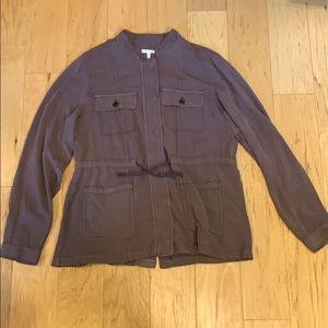 Lavender long sleeve cargo jacket